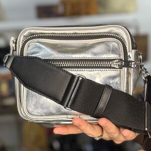 ALEXANDER WANG SILVER  CROSSBODY